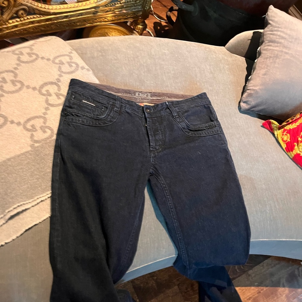 D&G Women's Deep Indigo Straight Leg Jeans